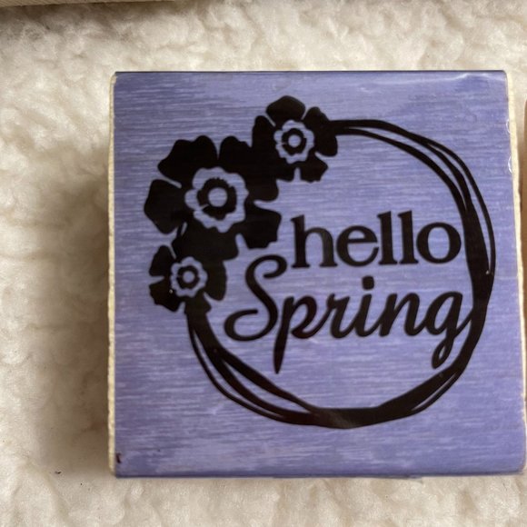 NEW Spring Themed Art Journaling Craft Rubber Stamps Set of 5 - Picture 3 of 7